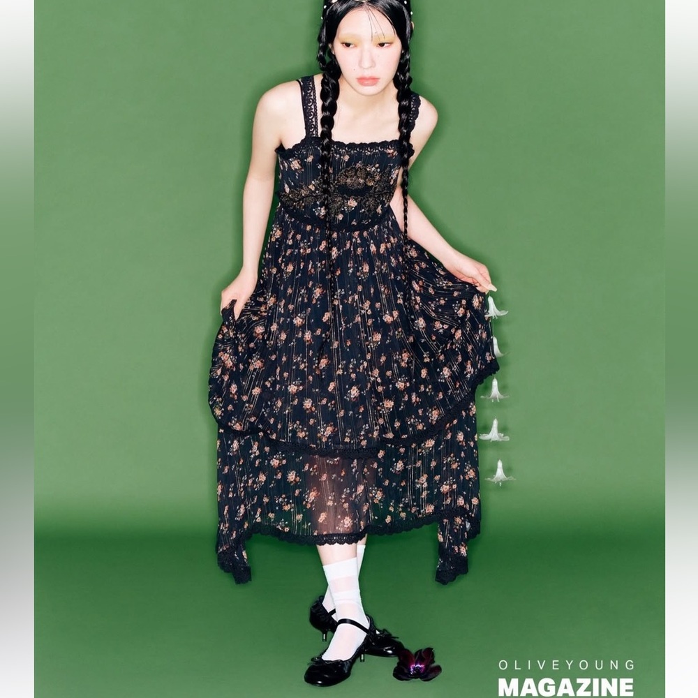 ZARA Woman Collection Floral Print Dress - Picture 3 of 9